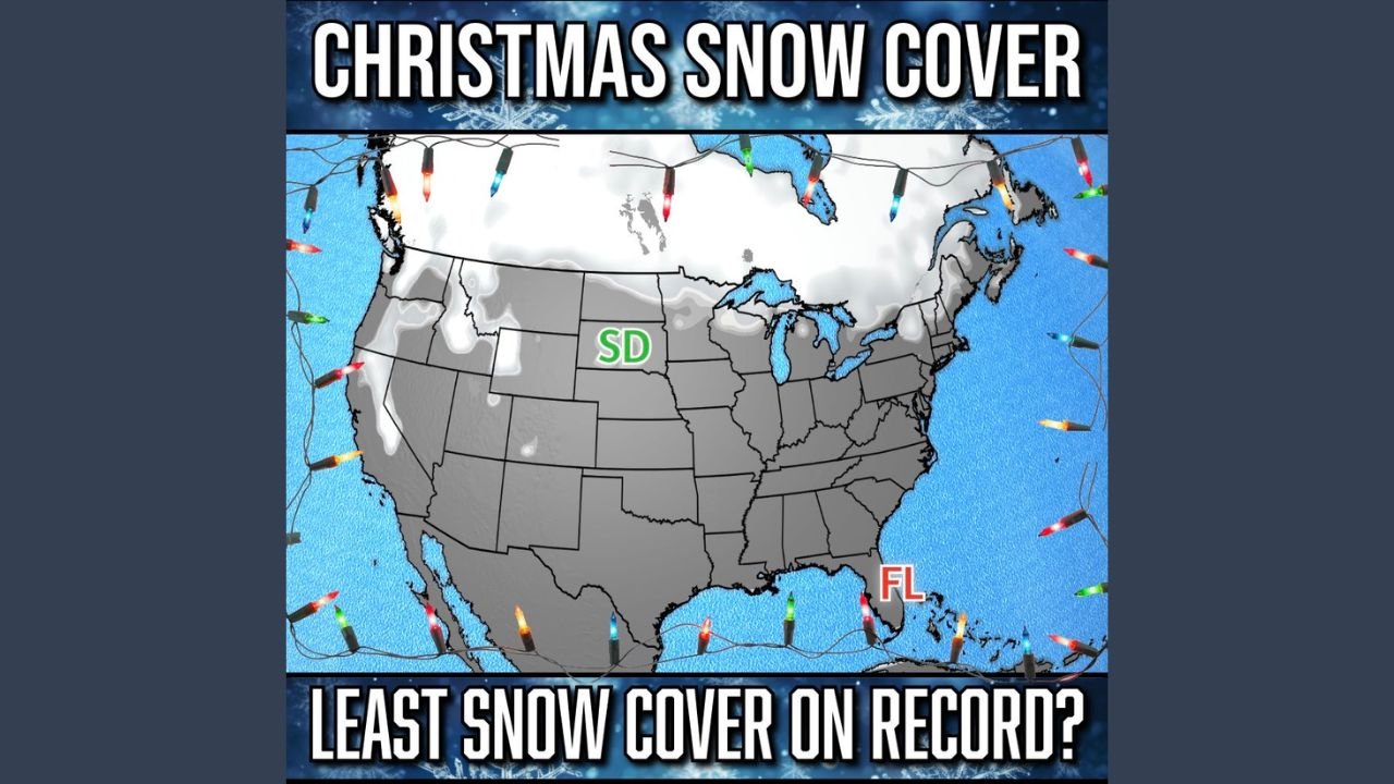 United States Sees Extremely Low Christmas Snow Cover as Florida, South Dakota, and Montana Remain Largely Snowless