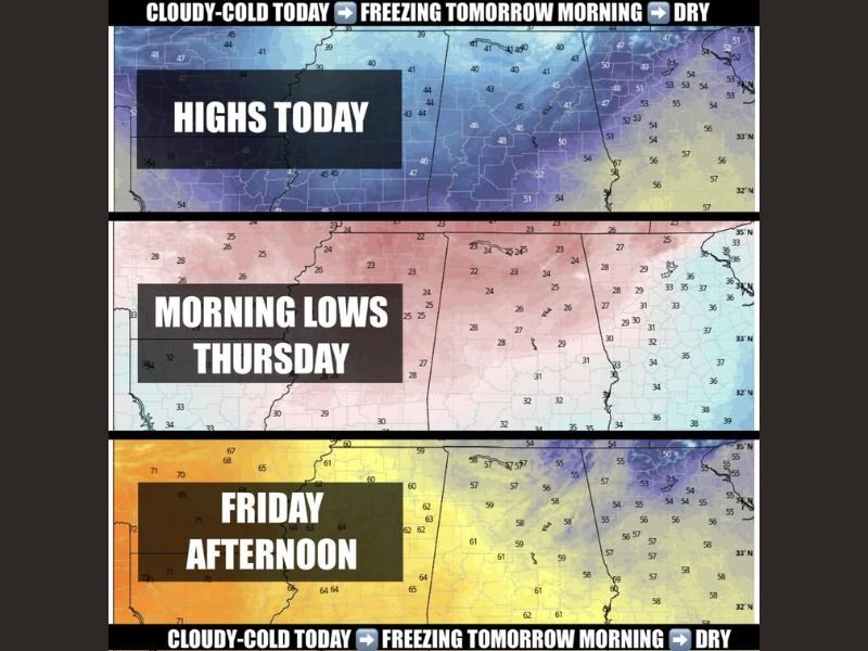 Cold, Cloudy Start Gives Way to a Brighter Weekend and a Late-Week Warmup, With Storm Signals Emerging Around the 13th